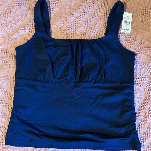 LOFT Tops - LOFT Dark Blue Sleeveless Top